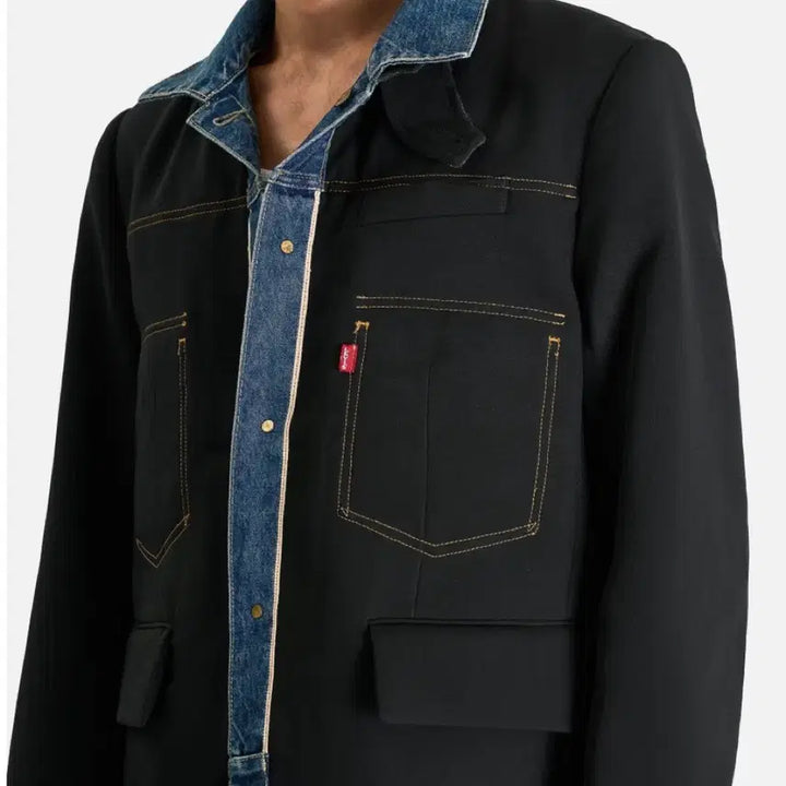 [BUNJANG] Sacai Levi's Reversible Blouson Jacket / [4] 사카이 리바이스 트윌 리버시블 블루종