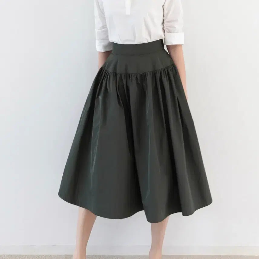 [BUNJANG] Oddline Shirring Sleeve Blouse S / [새상품] 오드라인 셔링 슬리브 밴딩 블라우스 S