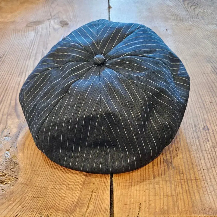 [BUNJANG] RRL Pinstripe Newsboy Cap / 더블알엘 핀스트라이프 뉴스보이캡