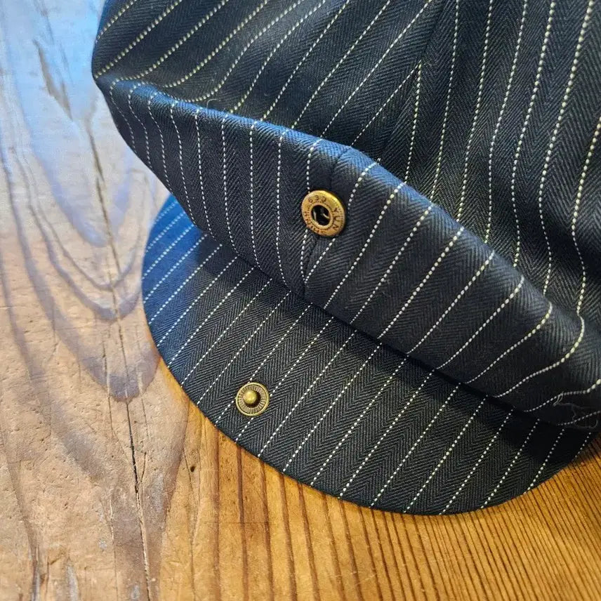 [BUNJANG] RRL Pinstripe Newsboy Cap / 더블알엘 핀스트라이프 뉴스보이캡