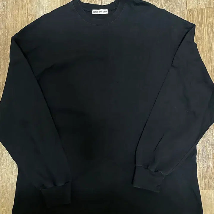 [BUNJANG] Slick and Easy Long Sleeve T-Shirt Black 3 / 슬릭앤이지 롱슬리브 티셔츠 블랙 3사이즈