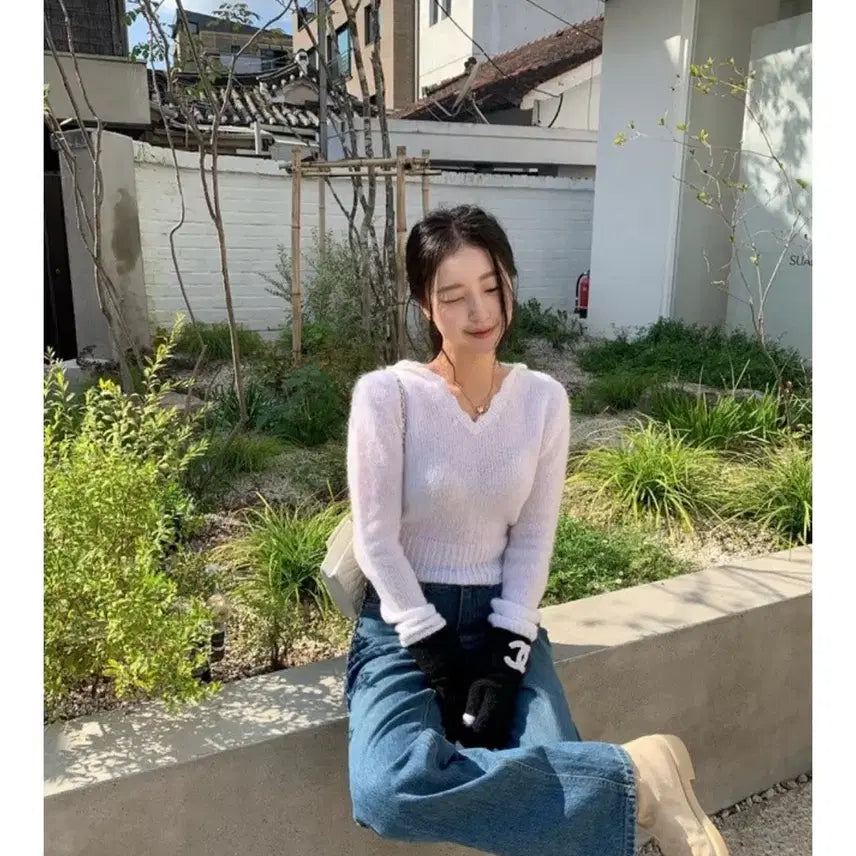 [BUNJANG] Ciipher Hwi Hoodie Knit / 시예 헤리 후디 니트(택있는 새상품)