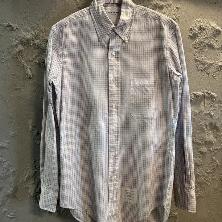 [BUNJANG] Thom Browne Check Button-Down Shirt White (S) / 톰 브라운 체크 버튼다운 셔츠 화이트 1(S)