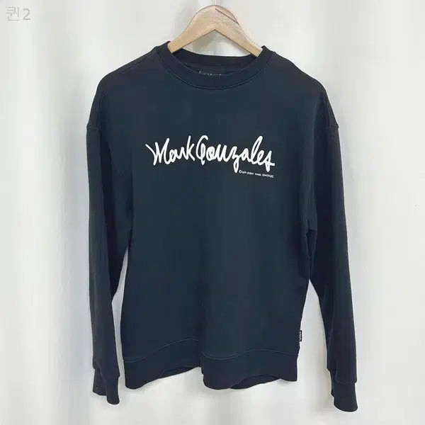 [BUNJANG] Mark Gonzales Unisex Black Sweatshirt / 마크곤잘레스 공용 맨투맨 티셔츠 검정 S  OC