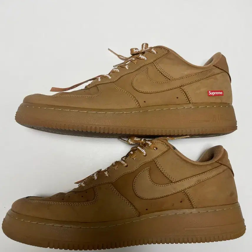 [BUNJANG] Supreme Nike Air Force 1 'Flax' Sneakers / [슈프림]슈프림 된장포스 US11(290)판매