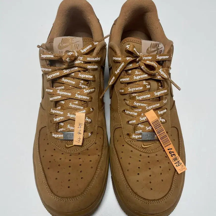 [BUNJANG] Supreme Nike Air Force 1 'Flax' Sneakers / [슈프림]슈프림 된장포스 US11(290)판매