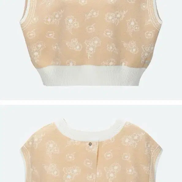 [BUNJANG] Thursday Island Floral Jacquard Vest / 써스데이아일랜드 플라워 자카드 조끼 베스트