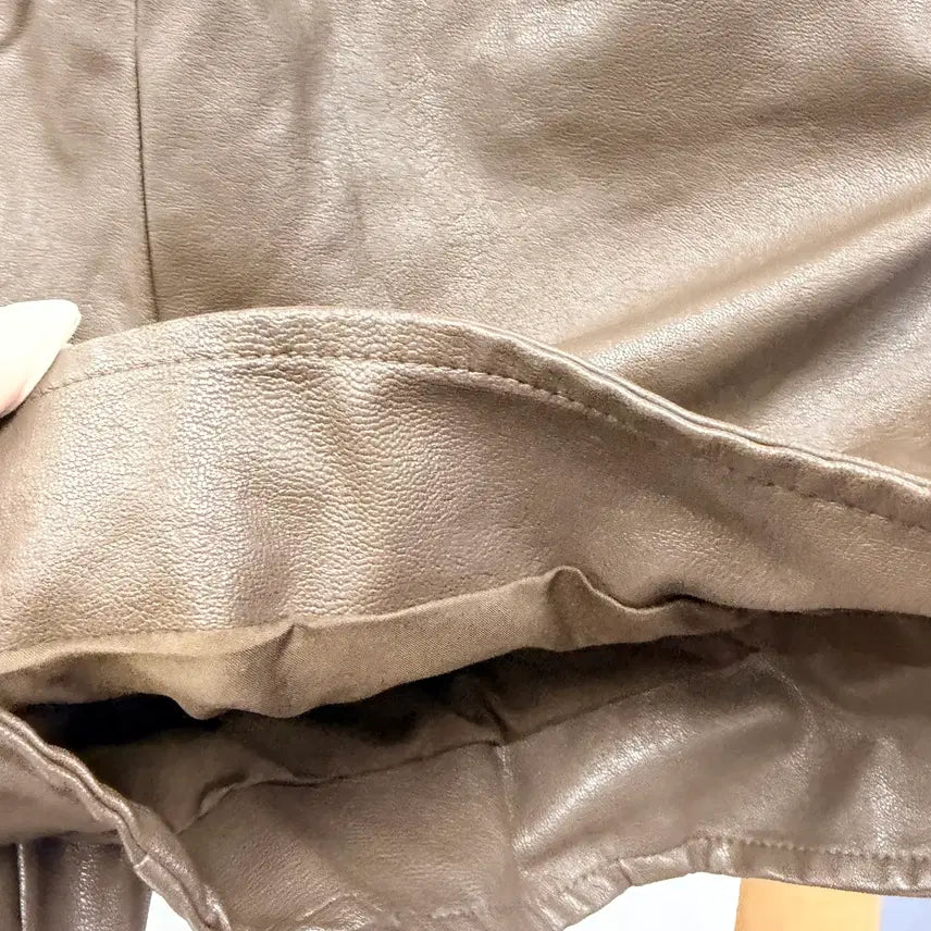 [BUNJANG] Unbranded String Bending Leather Shorts / 여성F/ 스트링 밴딩 레더 숏팬츠