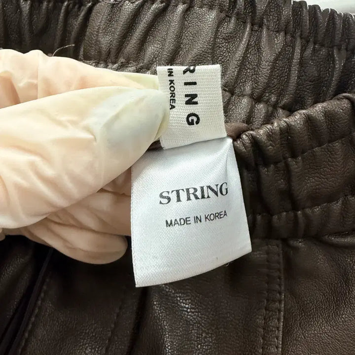 [BUNJANG] Unbranded String Bending Leather Shorts / 여성F/ 스트링 밴딩 레더 숏팬츠