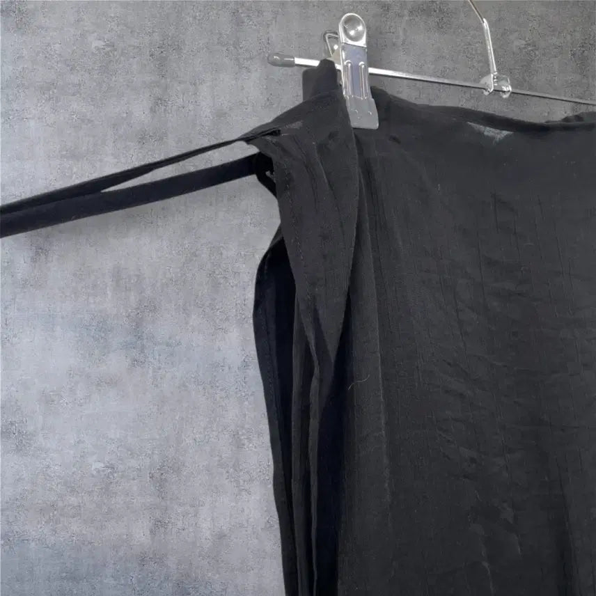 [BUNJANG] Nick & Nicole Black Layered Wrap Skirt Pants / 닉앤니콜 블랙 레이어드 랩 스커트 팬츠 FREE