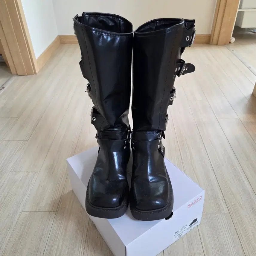 [BUNJANG] Handmade Long Boots Black 250 Size / 수제 롱부츠 블랙 250사이즈