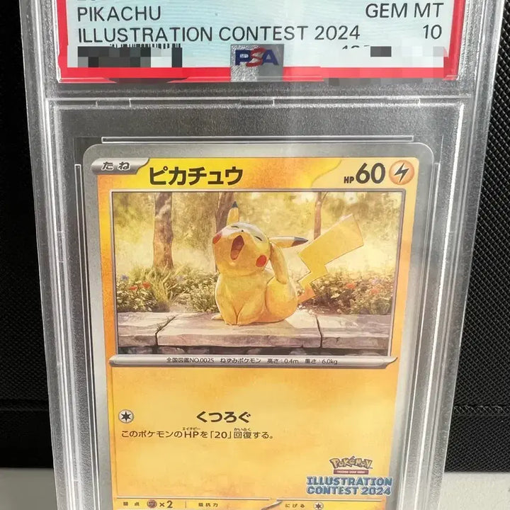 [SOLD OUT] 포켓몬 일러스트 콘테스트 2024 피카츄 PSA10