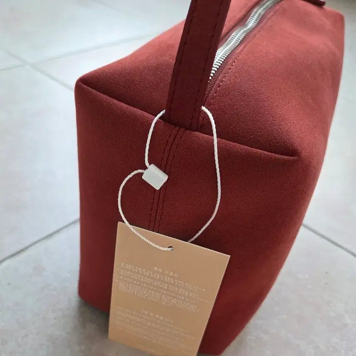 [BUNJANG] Untidy Bold Bag Vintage Red / 언타이디  볼드 백 스웨이드 빈티지 레드