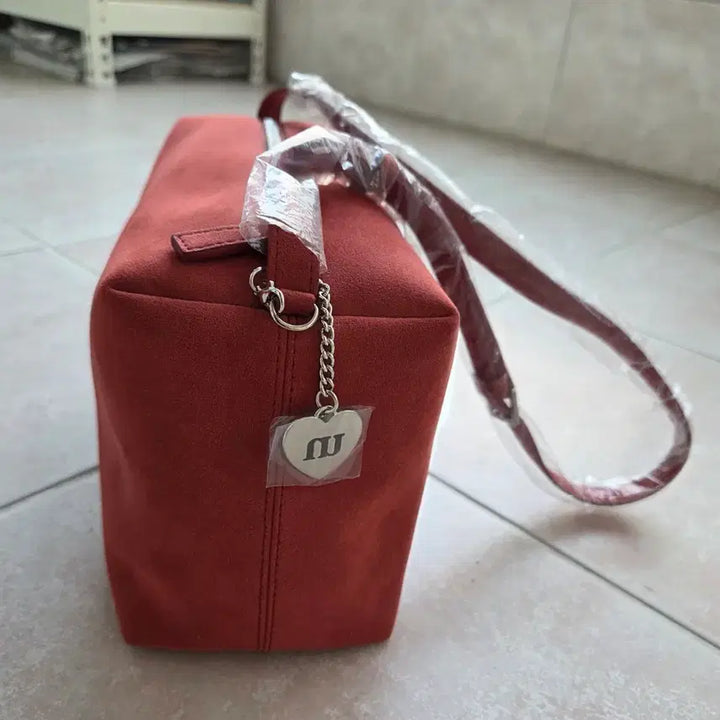 [BUNJANG] Untidy Bold Bag Vintage Red / 언타이디  볼드 백 스웨이드 빈티지 레드