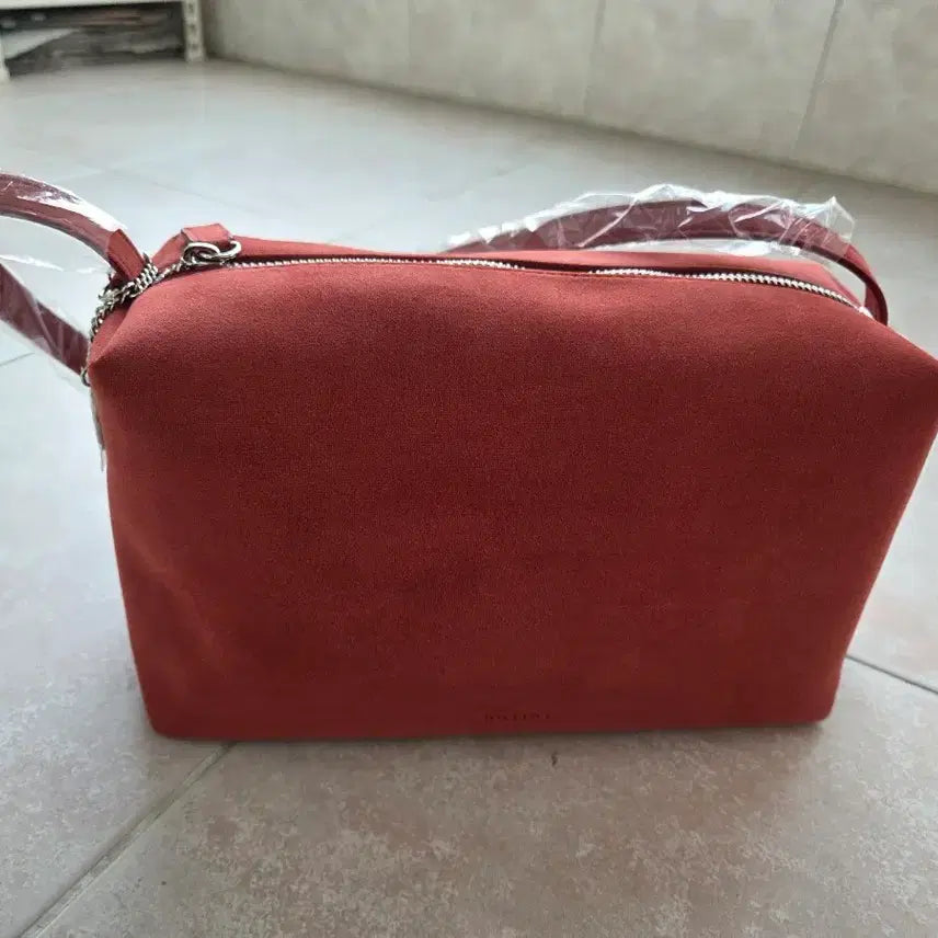 [BUNJANG] Untidy Bold Bag Vintage Red / 언타이디  볼드 백 스웨이드 빈티지 레드