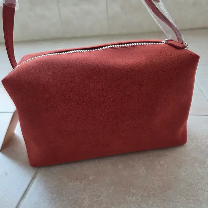 [BUNJANG] Untidy Bold Bag Vintage Red / 언타이디  볼드 백 스웨이드 빈티지 레드