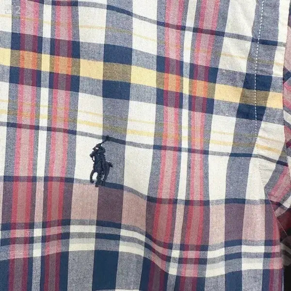 [BUNJANG] Ralph Lauren Men's Checked Short Sleeve Shirt S / 랄프로렌 남자 면 체크 반팔셔츠 S  PPD