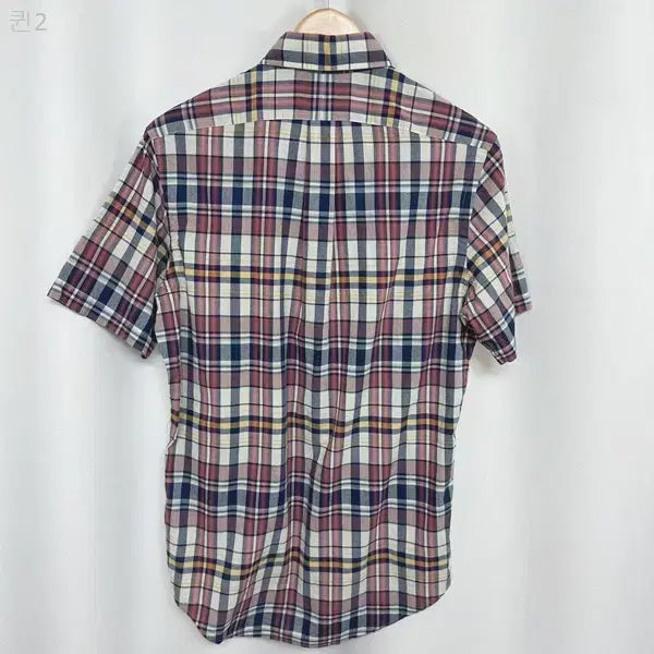 [BUNJANG] Ralph Lauren Men's Checked Short Sleeve Shirt S / 랄프로렌 남자 면 체크 반팔셔츠 S  PPD