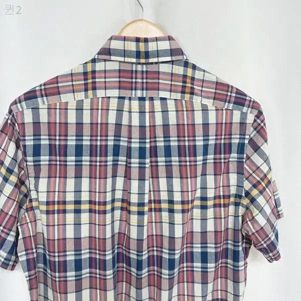 [BUNJANG] Ralph Lauren Men's Checked Short Sleeve Shirt S / 랄프로렌 남자 면 체크 반팔셔츠 S  PPD