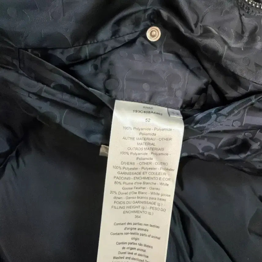 [BUNJANG] Dior Oblique Jacquard Padded Jacket / 디올 오블리크 자카드 패딩 52[105] 상위버전