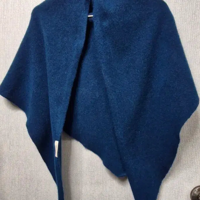 [BUNJANG] HILLDI DESIGN Wool Blue Cape / HILLDI DESIGN 100% 울  블루 케이프