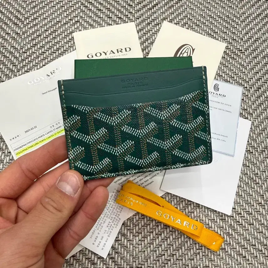 [BUNJANG] Goyard Saint Sulpice Green Card Wallet / [S+급/풀구성] 고야드 생쉴피스 그린 카드지갑