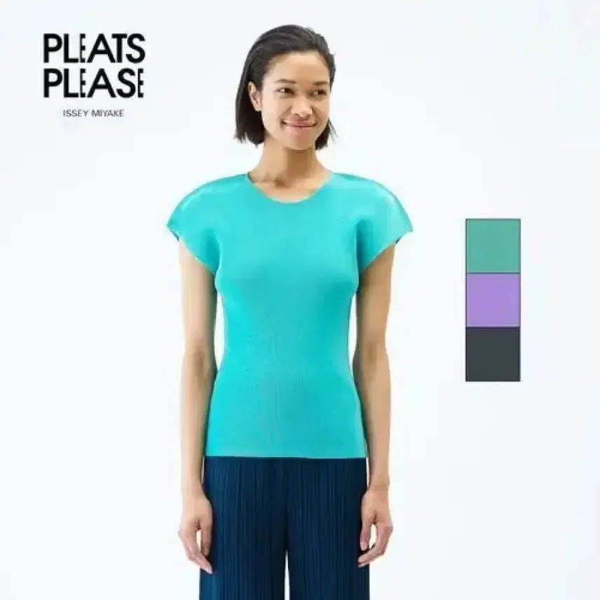 [BUNJANG] Pleats Please Issey Miyake Top / 플리츠 플리즈 미스트 라운드넥 반팔 이세이미야케 탑 새상픔