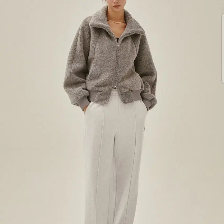 [BUNJANG] T. Maker Gray Fleece Jacket / 티메이커. 브랜드의 뽀글이 자켓