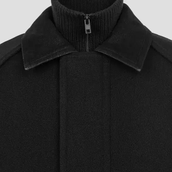 [BUNJANG] Juun.J Layered Wool Short Coat / 준지 25fw 니트 레이어드 울 숏 코트 (48)