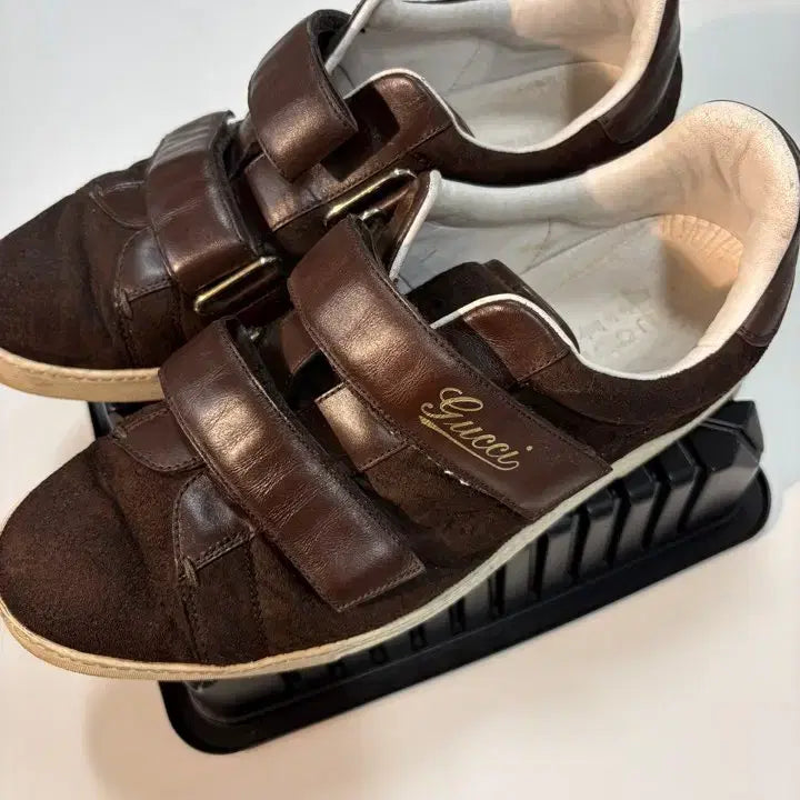 [BUNJANG] Gucci Velcro Suede Sneakers / 구찌 정품 벨크로 스웨이드 스니커즈