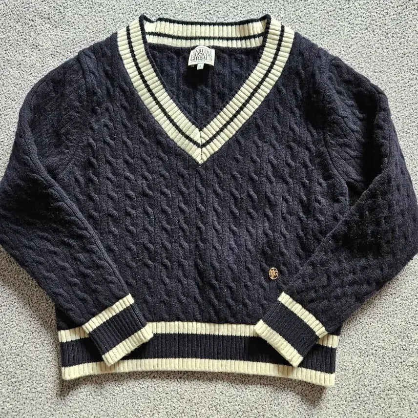 [BUNJANG] Marithe Francois Girbaud Cable Knit Sweater (Size S) / 마리떼 프랑소와 저버 케이블 니트(S)