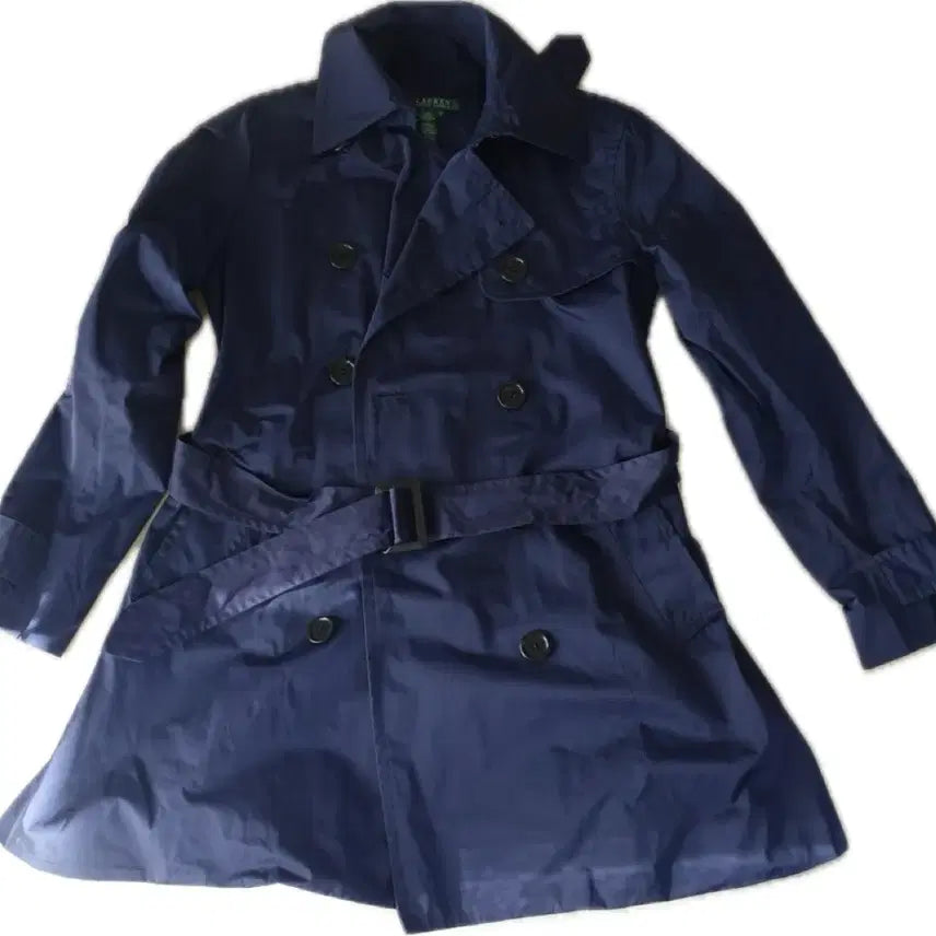 [BUNJANG] Ralph Lauren Navy Trench Coat / 랄프로렌 네이비 트렌치코트