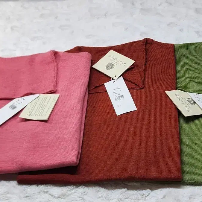 [BUNJANG] Saint-Germain Italian Knit Top / 쌩제르망 정품  이태리  반팔니트 목폴라 핑크/브라운/올리브 새상품