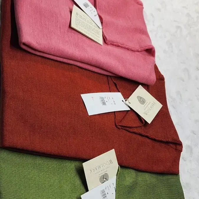 [BUNJANG] Saint-Germain Italian Knit Top / 쌩제르망 정품  이태리  반팔니트 목폴라 핑크/브라운/올리브 새상품