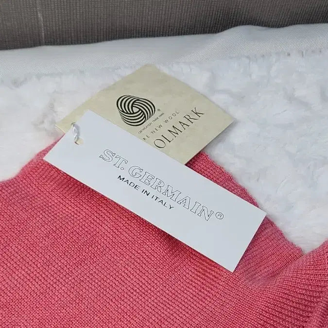 [BUNJANG] Saint-Germain Italian Knit Top / 쌩제르망 정품  이태리  반팔니트 목폴라 핑크/브라운/올리브 새상품