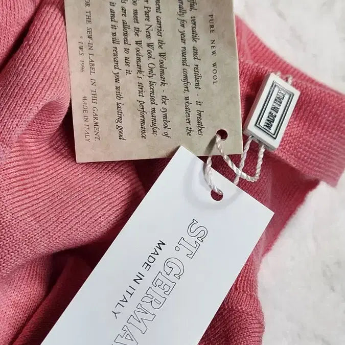 [BUNJANG] Saint-Germain Italian Knit Top / 쌩제르망 정품  이태리  반팔니트 목폴라 핑크/브라운/올리브 새상품