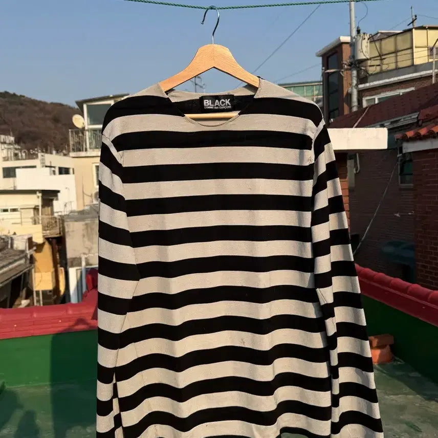 [BUNJANG] Comme des Garçons Blackline Striped Knit / 꼼데가르송 블랙라인 스트라이프 니트