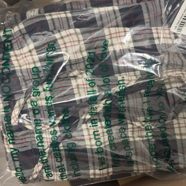 [BUNJANG] No Content Long Check Skirt / 노컨텐츠(no content) 롱 체크치마