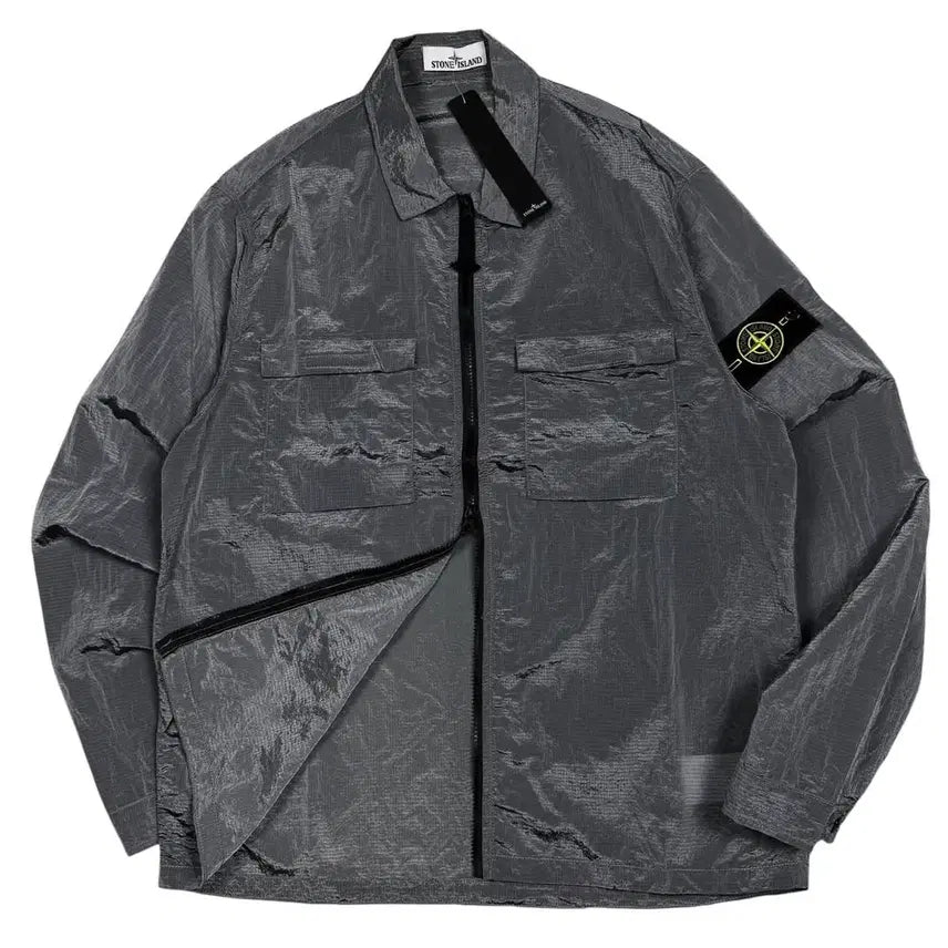 [BUNJANG] Stone Island Nylon Two-Pocket Windbreaker / 스톤아일랜드 나일론 투포켓 바람막이 새상품 xl 판매합니다~