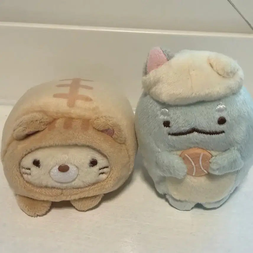 [BUNJANG] Sumikko Gurashi 10th Anniversary Tokage &amp; Neko Tenori Plush / 스밋코구라시 10주년 테노리 인형 토카게 네코