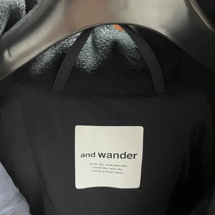 [BUNJANG] And Wander Top Fleece Coat Black L-XL / (새상품) 앤드원더 탑 플리스 코트 블랙 L-XL