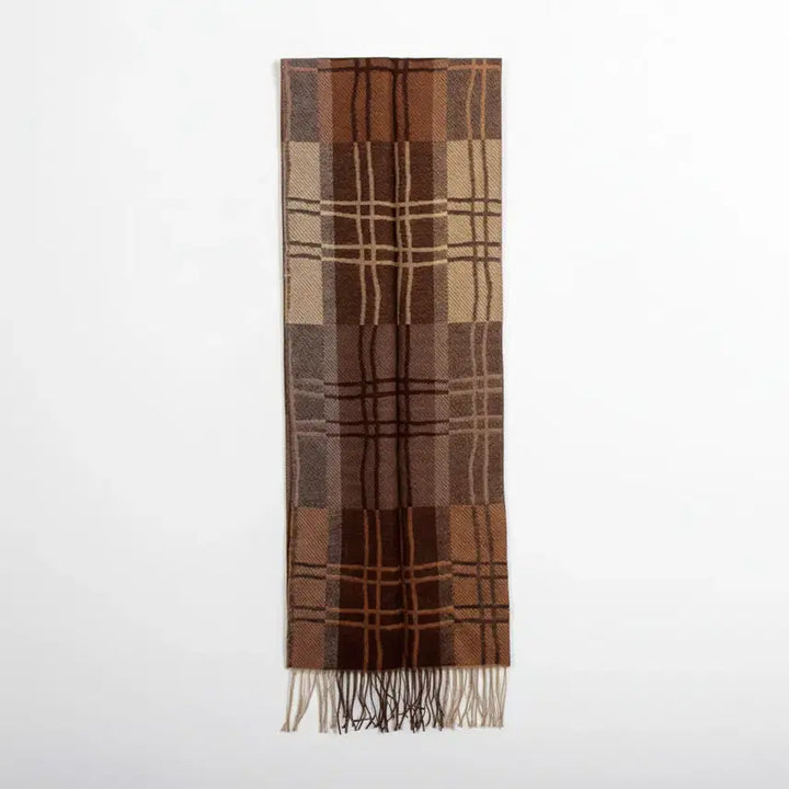 [BUNJANG] Kenzo Brown Check Muffler / 겐조 브라운 체크머플러