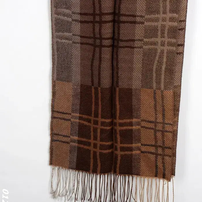 [BUNJANG] Kenzo Brown Check Muffler / 겐조 브라운 체크머플러