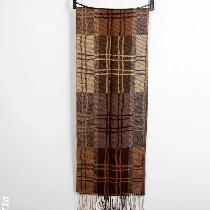 [BUNJANG] Kenzo Brown Check Muffler / 겐조 브라운 체크머플러