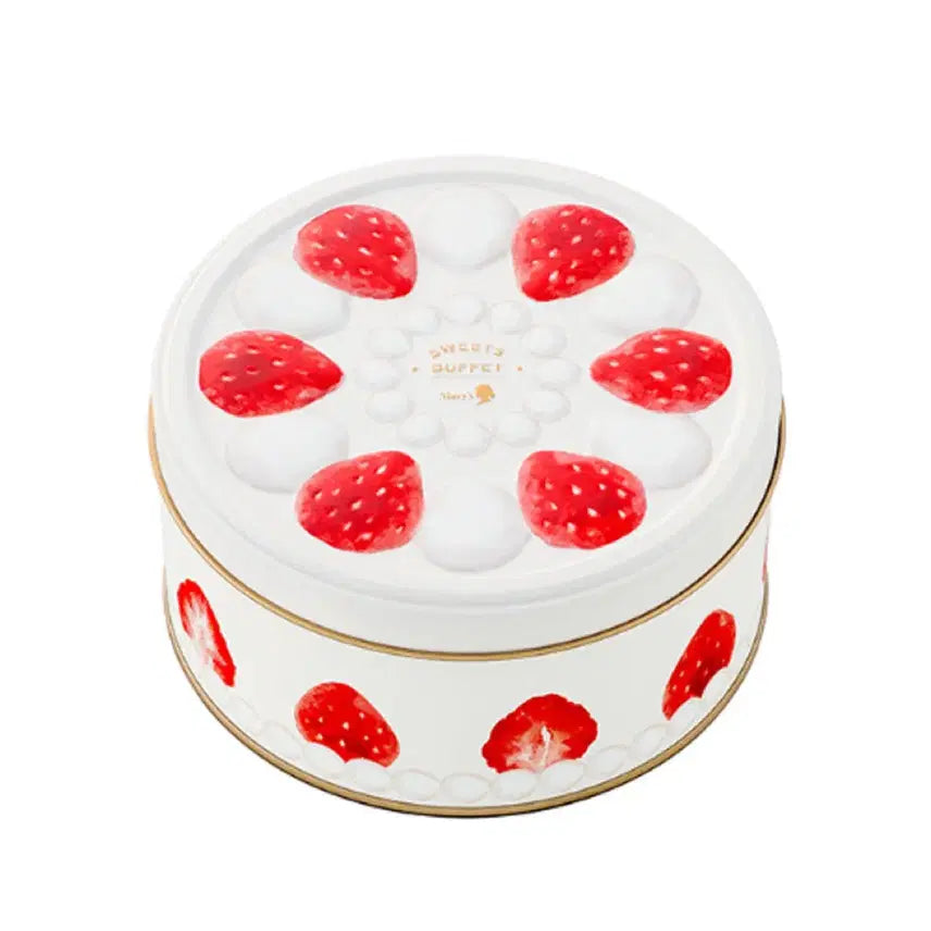 [BUNJANG] Japanese Strawberry Whole Cake Tin Case / 일본 딸기 홀케이크 틴케이스 방꾸템