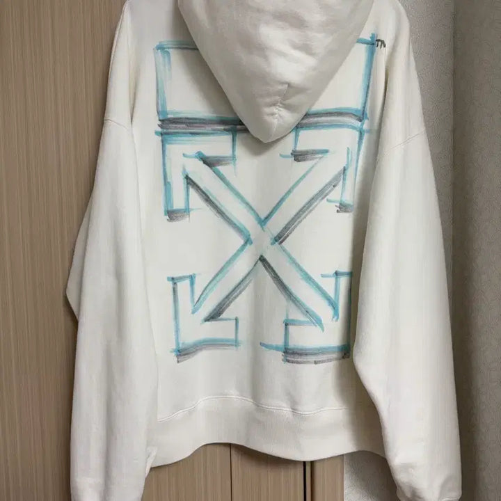 [BUNJANG] Off-White Hoodie White / 오프화이트 후드티 화이트