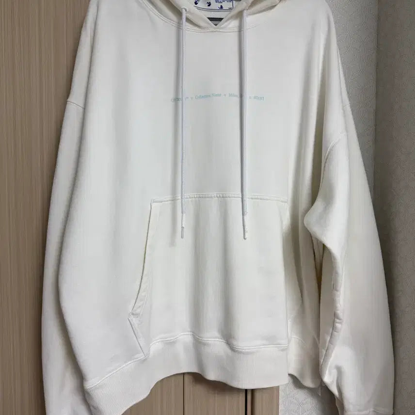 [BUNJANG] Off-White Hoodie White / 오프화이트 후드티 화이트