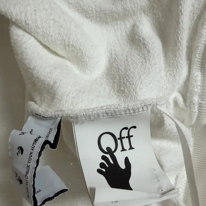 [BUNJANG] Off-White Hoodie White / 오프화이트 후드티 화이트