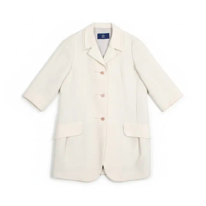 [BUNJANG] Kuho Ivory Single Cotton Jacket / 여성55/ 구호 아이보리 싱글 코튼자켓