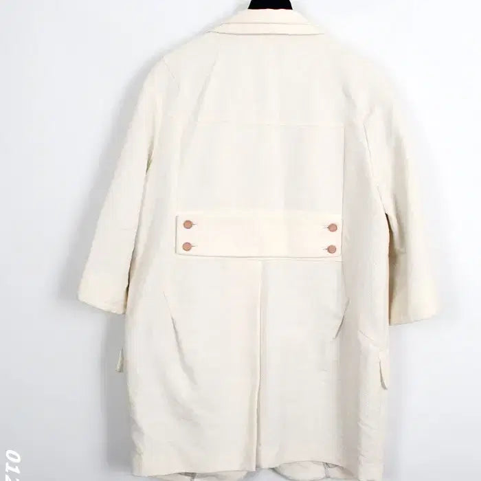 [BUNJANG] Kuho Ivory Single Cotton Jacket / 여성55/ 구호 아이보리 싱글 코튼자켓